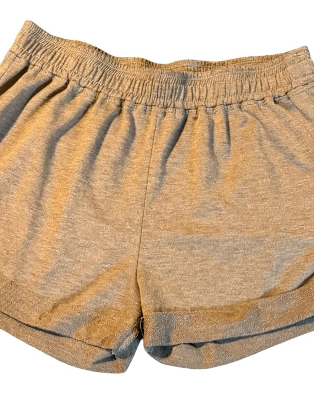 Willow Neutral Brown Cropped Sweatshirt Top with Shorts Size Small - Picture 3 of 4